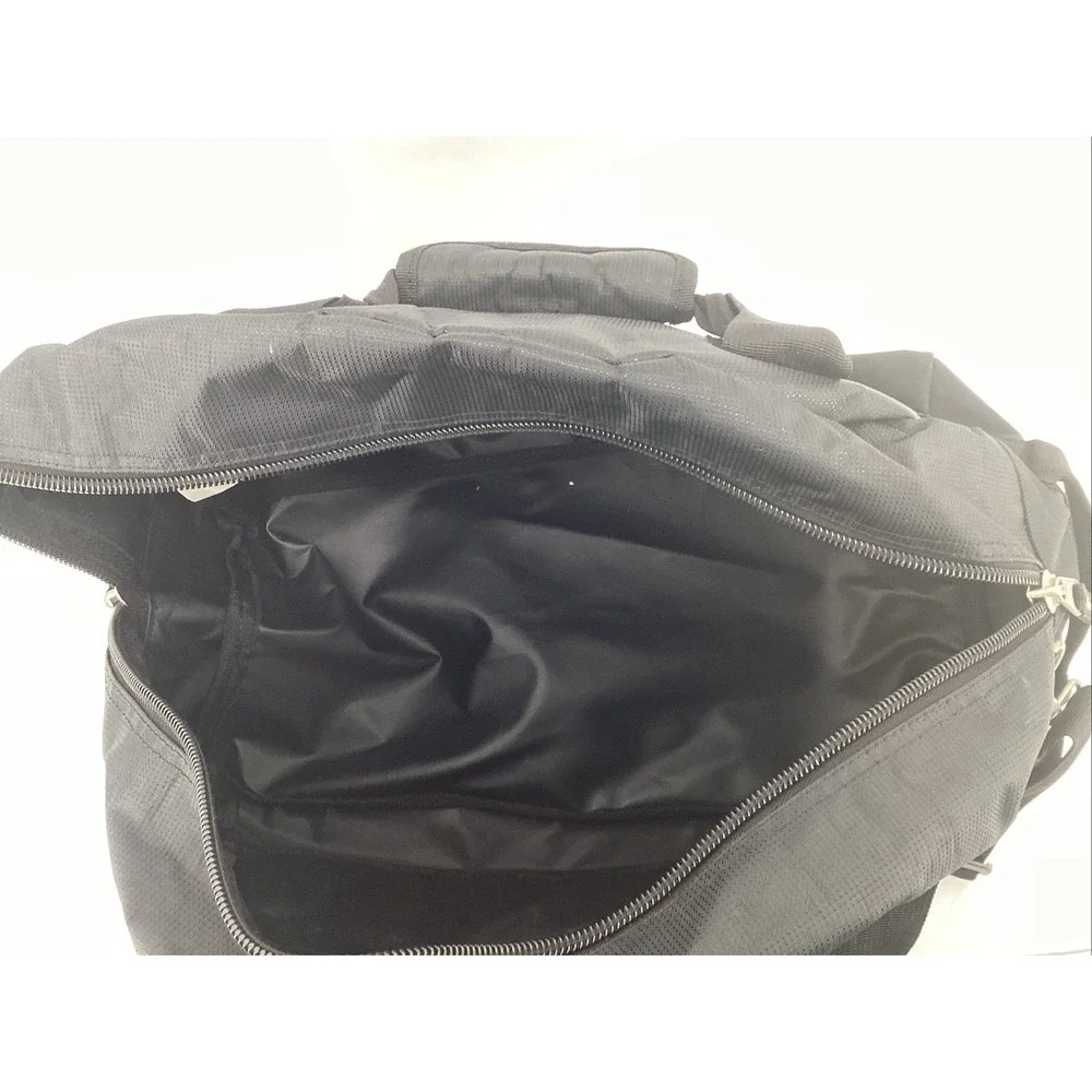 OGIO Half Dome Duffle Bag Black Shoulder Strap & Audio Pocket Gym Travel